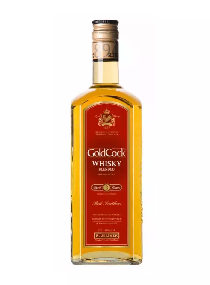 Tříletá whisky Gold Cock