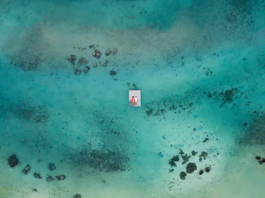 Foto 5 k článku První novomanželské foto? Jedině z oblohy!