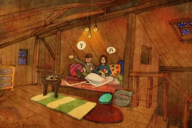 Foto 5 k článku 21 ilustrací, ze kterých cítíte, že láska kvete z maličkostí