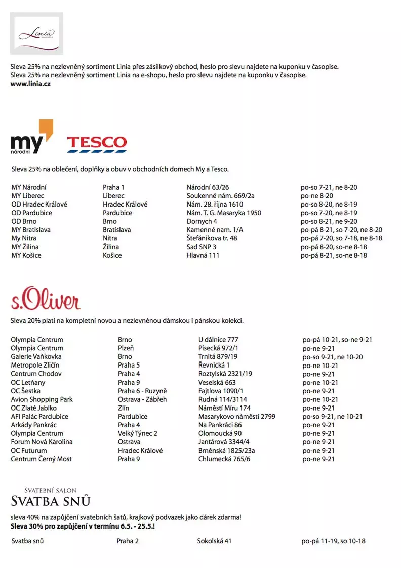 Foto 5 k článku Seznam prodejen na nákupní víkend Světa ženy a Katky