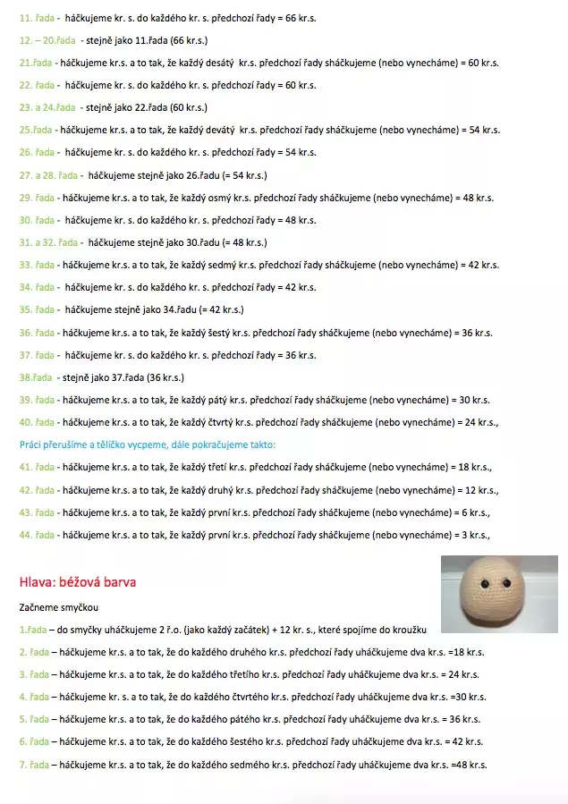 Foto 2 k článku Návod: Háčkovaný čertík Rarášek Lukášek