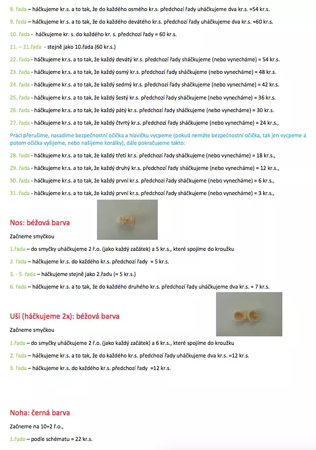 Foto 3 k článku Návod: Háčkovaný čertík Rarášek Lukášek