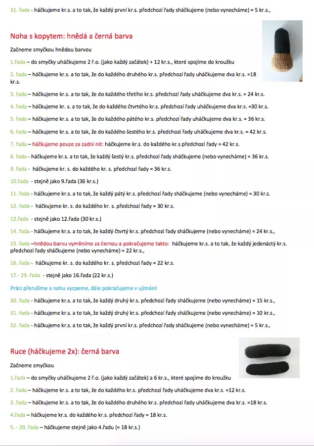 Foto 5 k článku Návod: Háčkovaný čertík Rarášek Lukášek