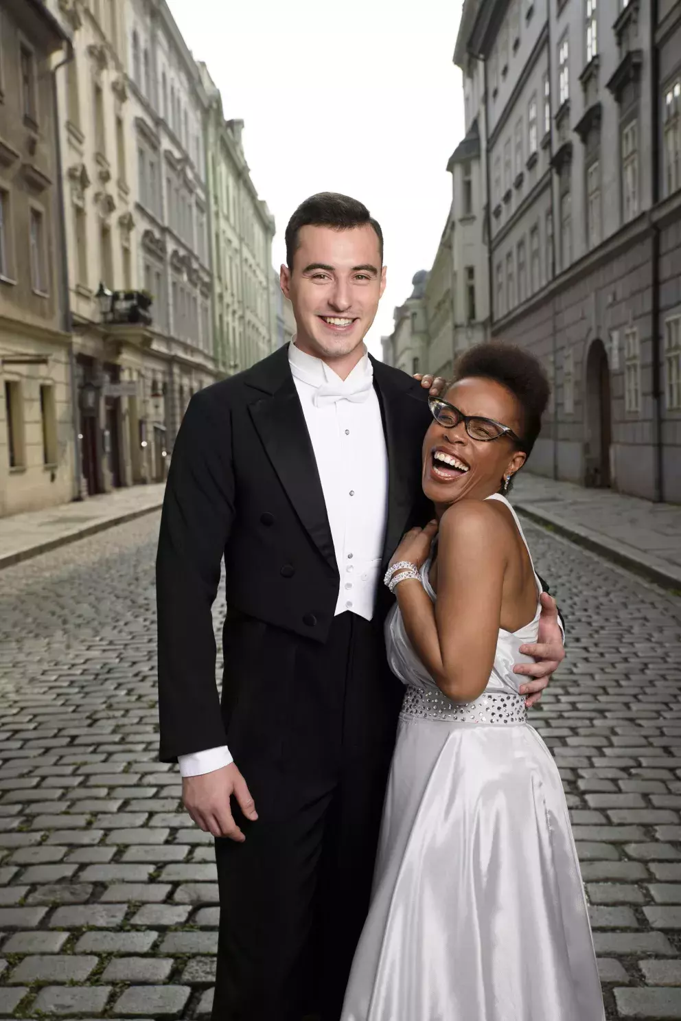 <p>Zpěvačka Tonya Graves a tanečník Michal Bureš</p>
