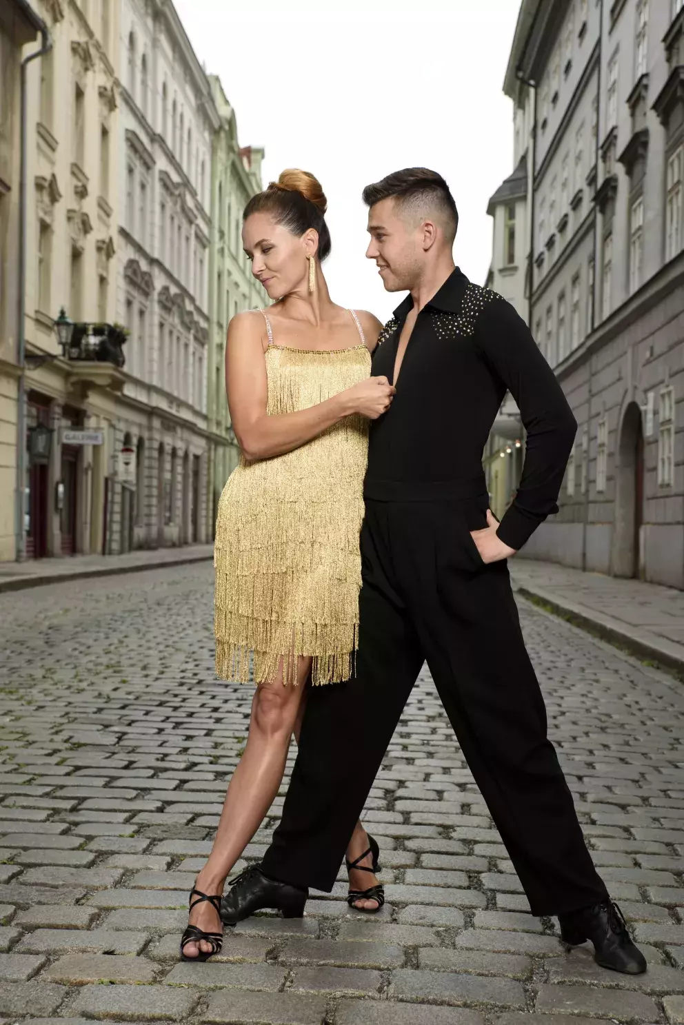 <p>Herečka Radka Třeštíková a tanečník Tomáš Vořechovský</p>
