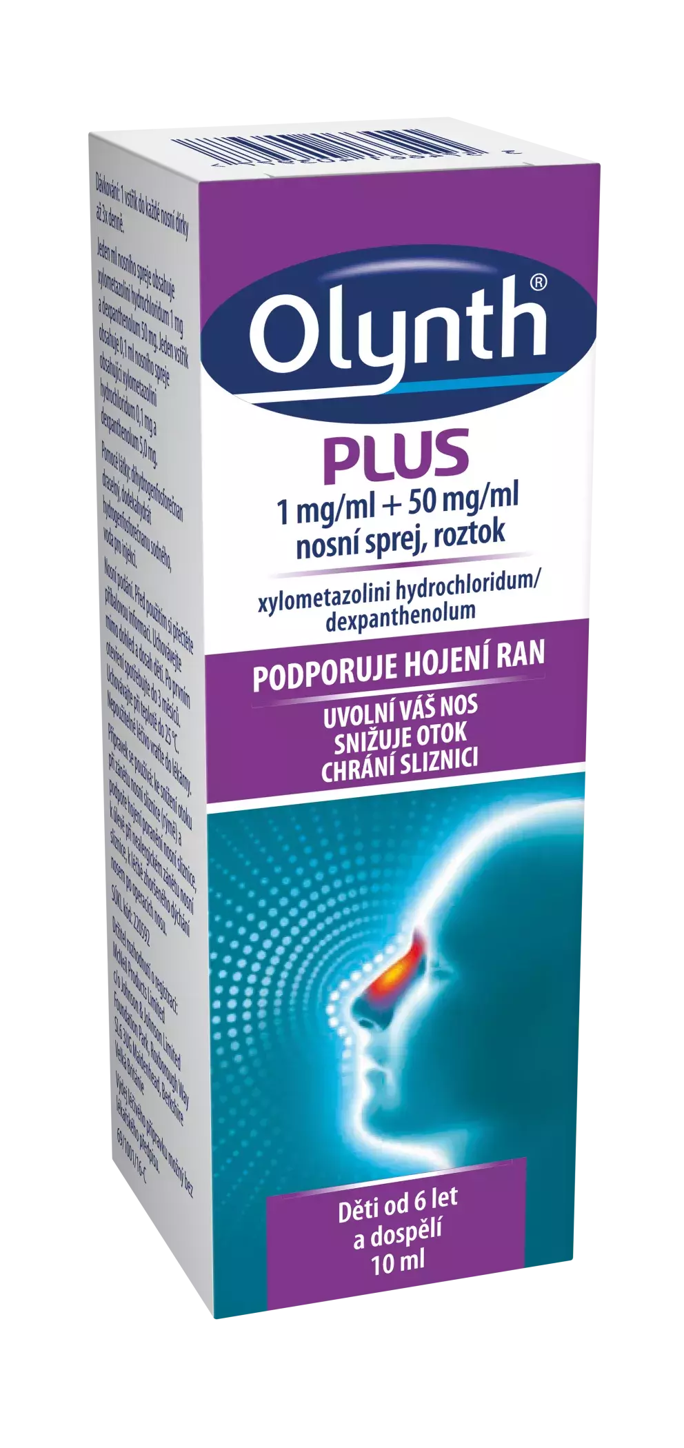 <p>Olynth<sup>®</sup> PLUS 1 mg/ml + 50 mg/ml<br />
PODPORUJE HOJENÍ PORANĚNÉ NOSNÍ SLIZNICE</p>
