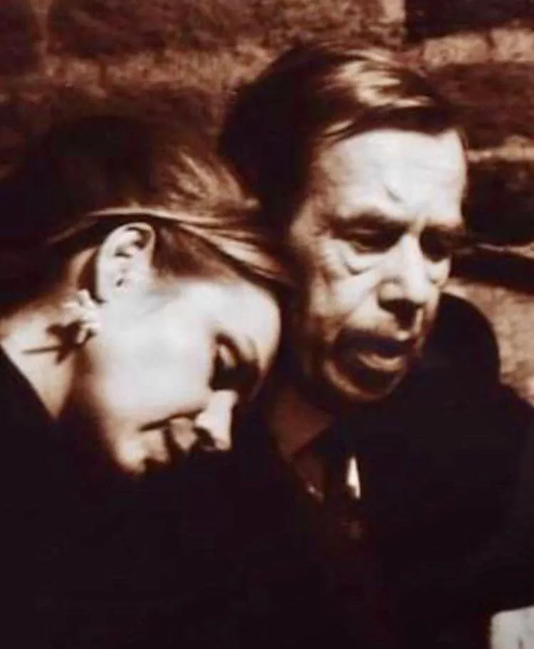 Dagmar Havlová s Václavem Havlem