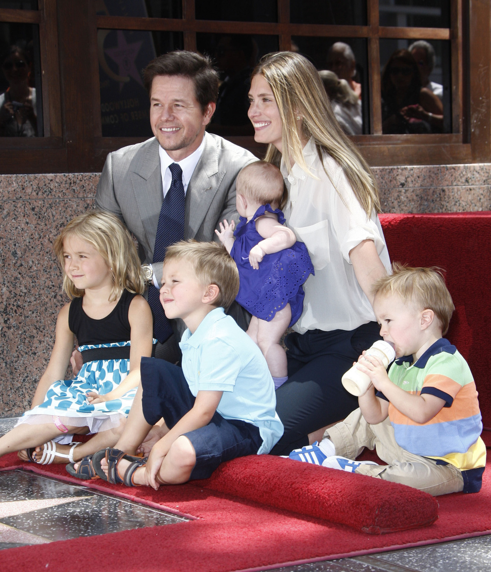 Mark Wahlberg se svou rodinou