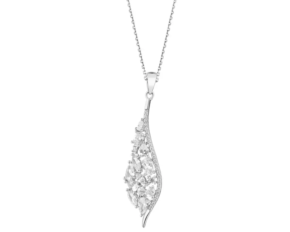 Stříbrný přívěsek se zirkony