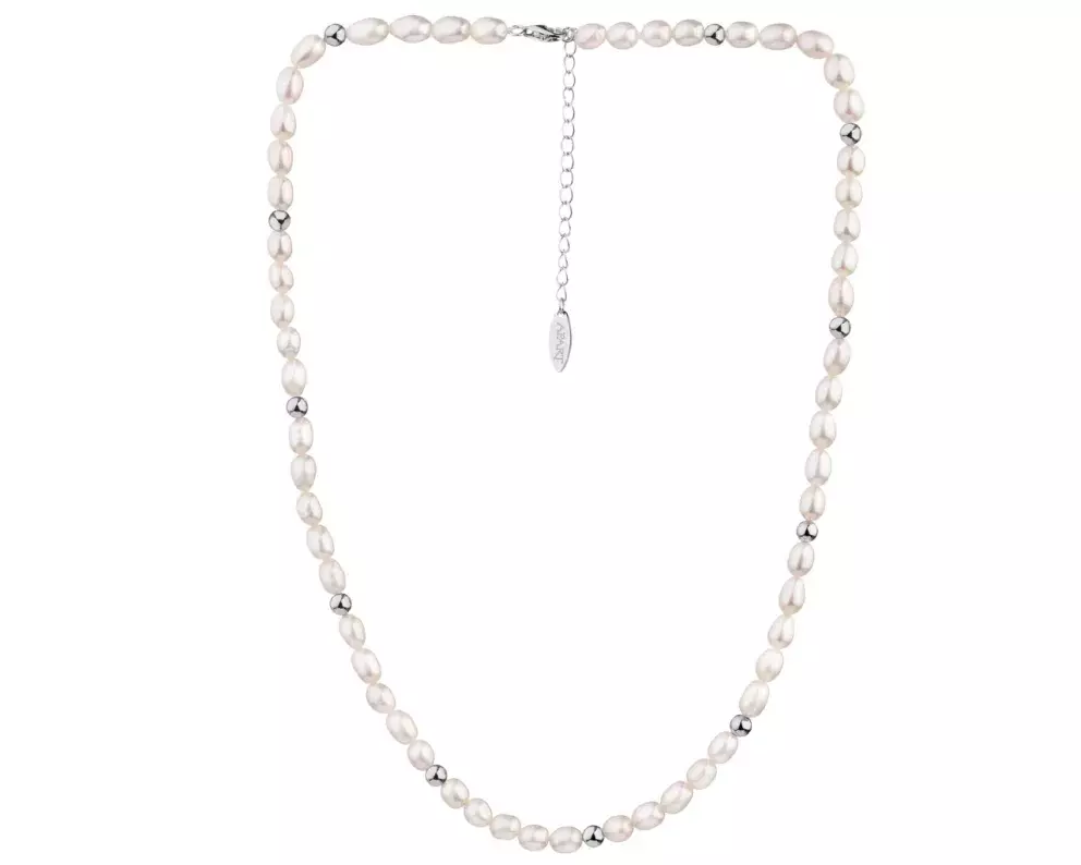Stříbrný náhrdelník s perlami