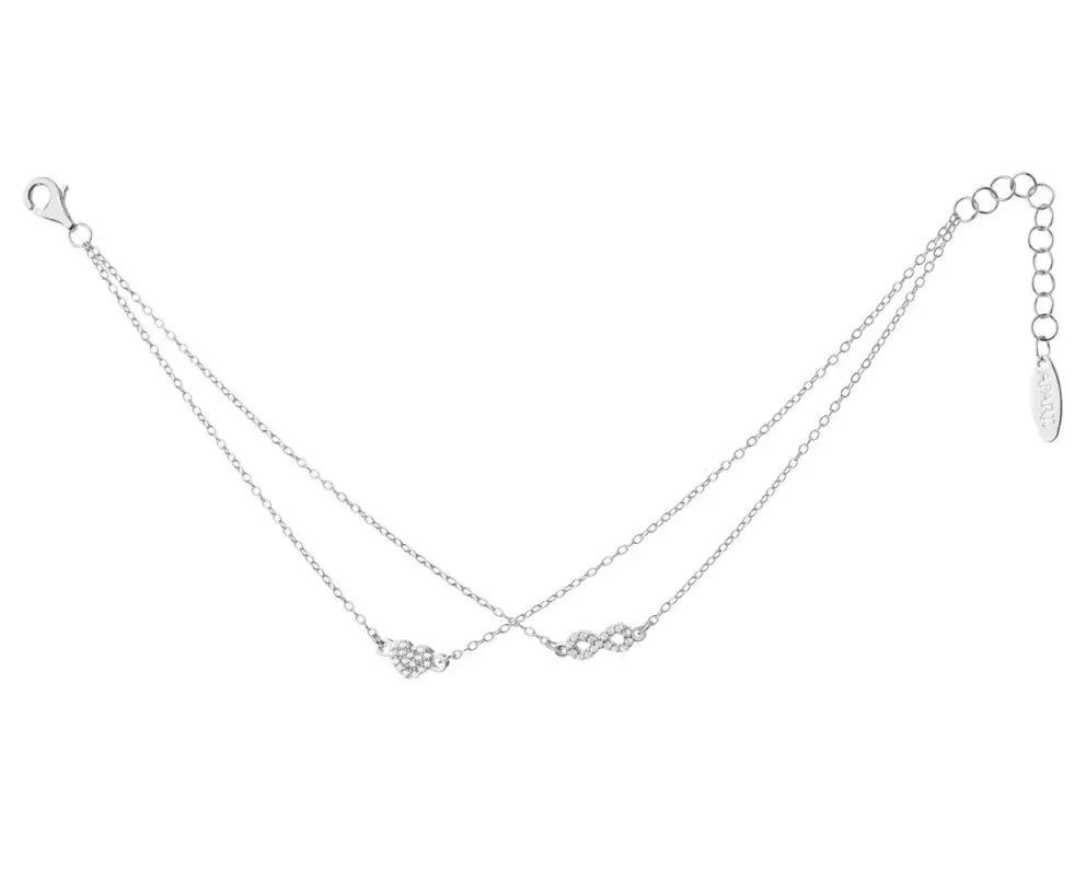 Stříbrný náramek se zirkony