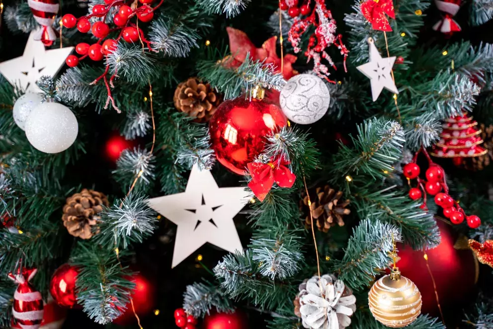 Foto 24 k článku Vánoční trendy 2022: Prohlédněte si úchvatné vánoční stromečky. Letos jsou v módě klasické barvy, bílá i jedna netradiční