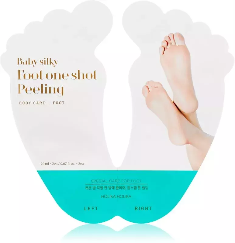 Exfoliační maska na popraskaná chodidla + ponožky Baby Silky Foot, Holika Holika, 254 Kč