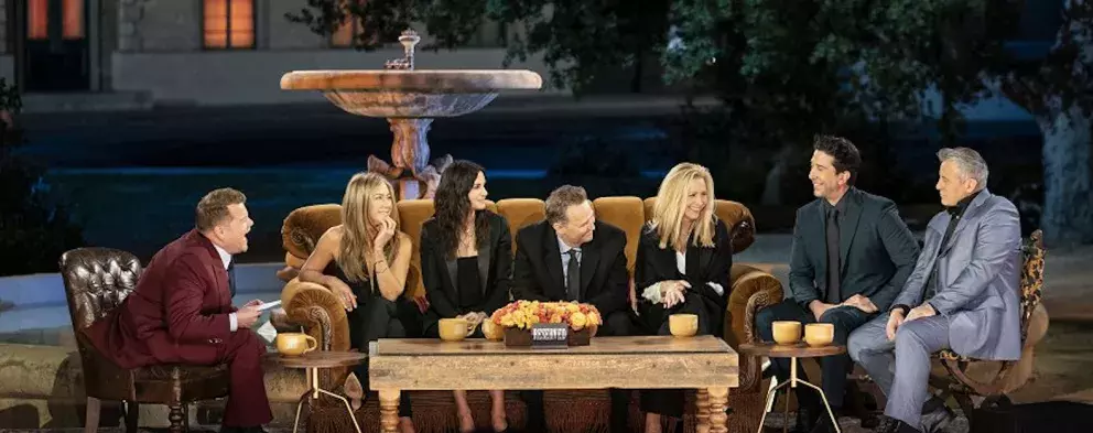 S kolegy z legendárního seriálu Přátelé.