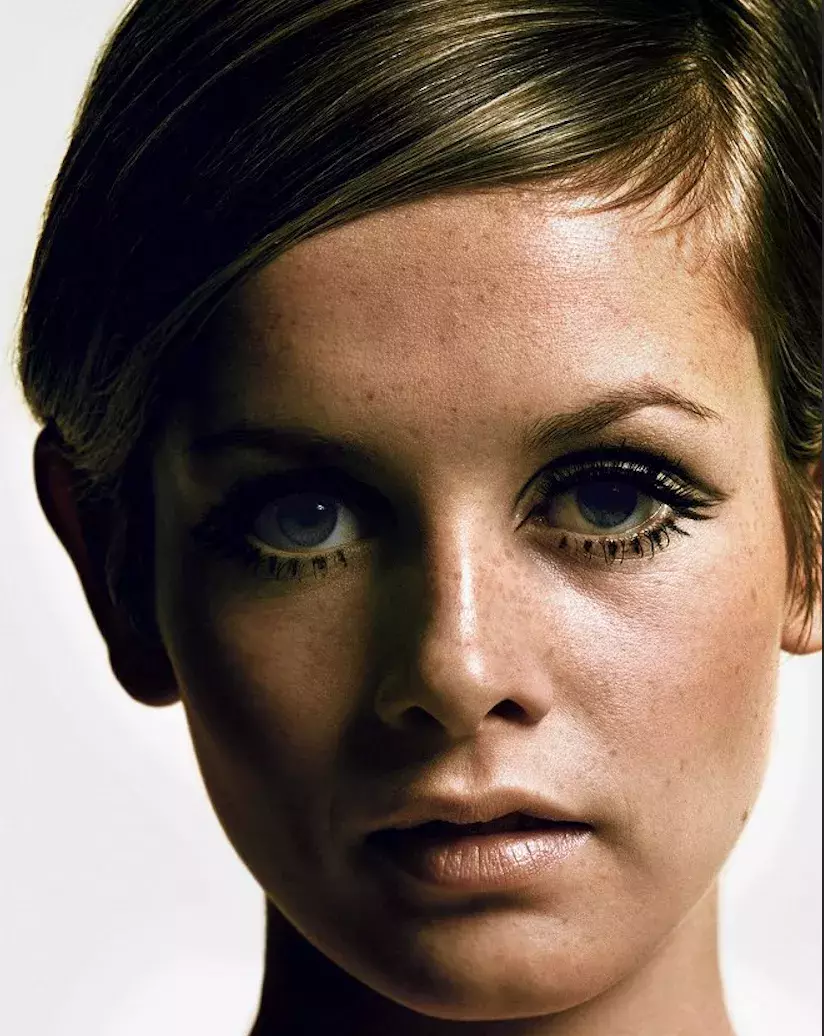 Magické oči Twiggy charakterizovali. 