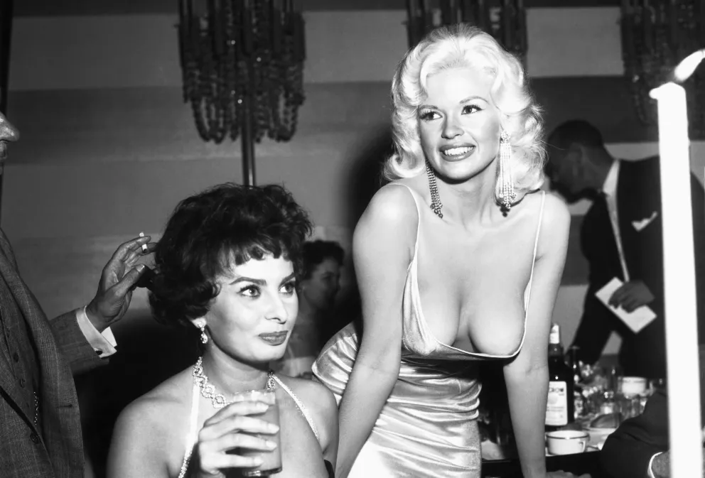 Sophia Loren a Jayne Mansfield