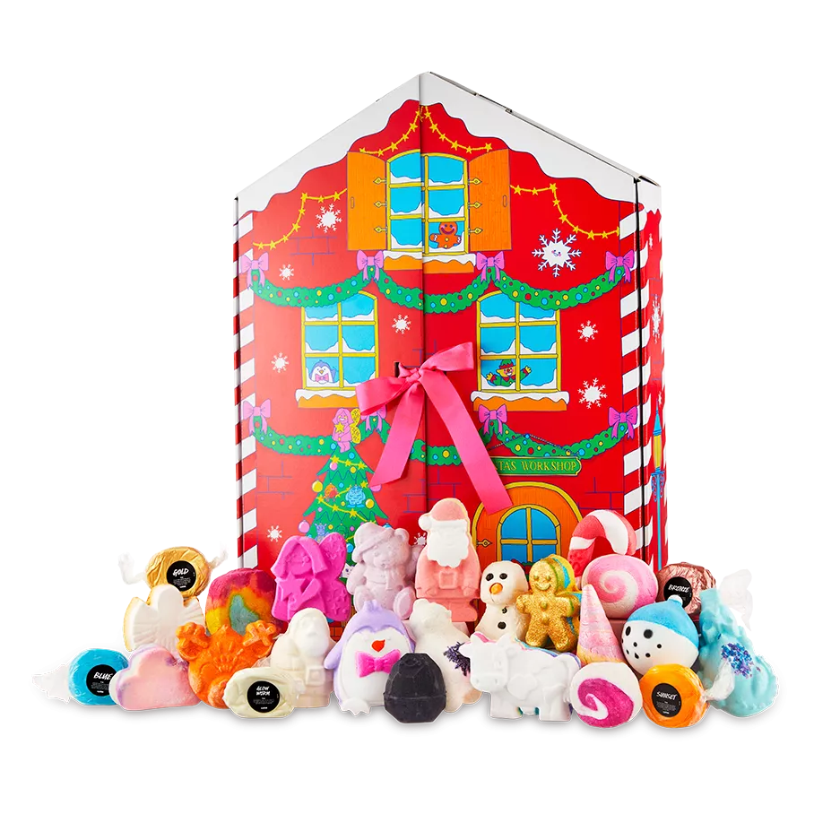 Adventní kalendář Christmas Buds, Lush, 4000 KčAdventní kalendář Christmas Buds, Lush, 4000 Kč