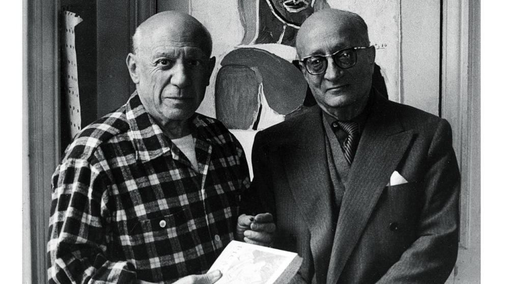 Pablo Picasso a jeho celoživotní přítel Jaume Sabartés