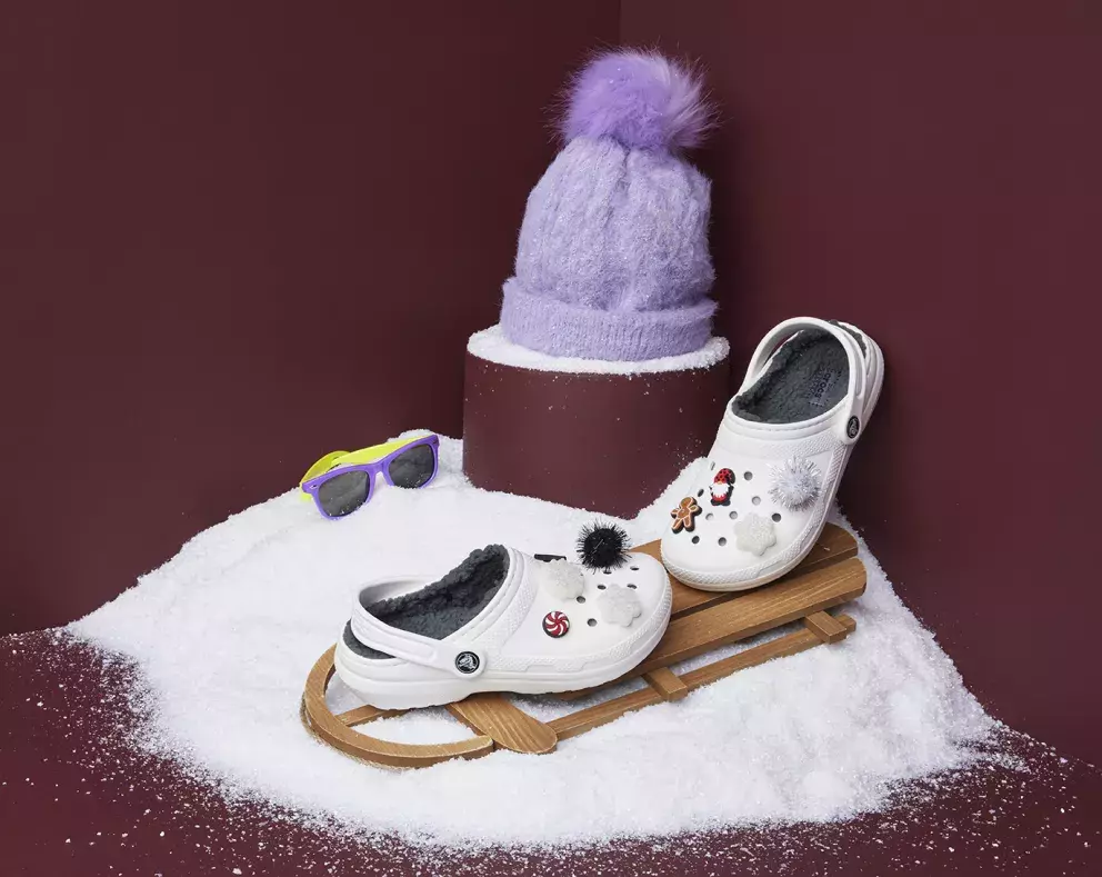 Zateplené nazouváky Crocs. 