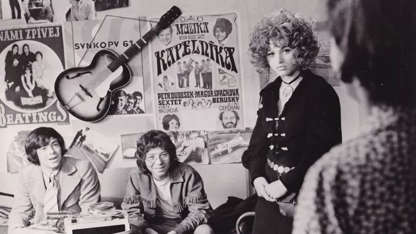 Michal Hejný s Petrou Černockou a Vlastimilem Zavřelem