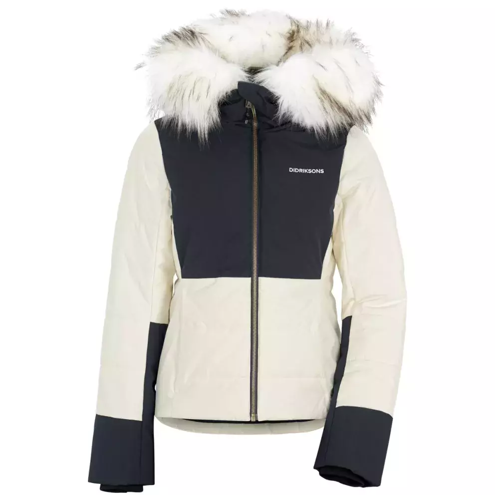 Zateplená prošívaná bunda s luxusní kožešinou