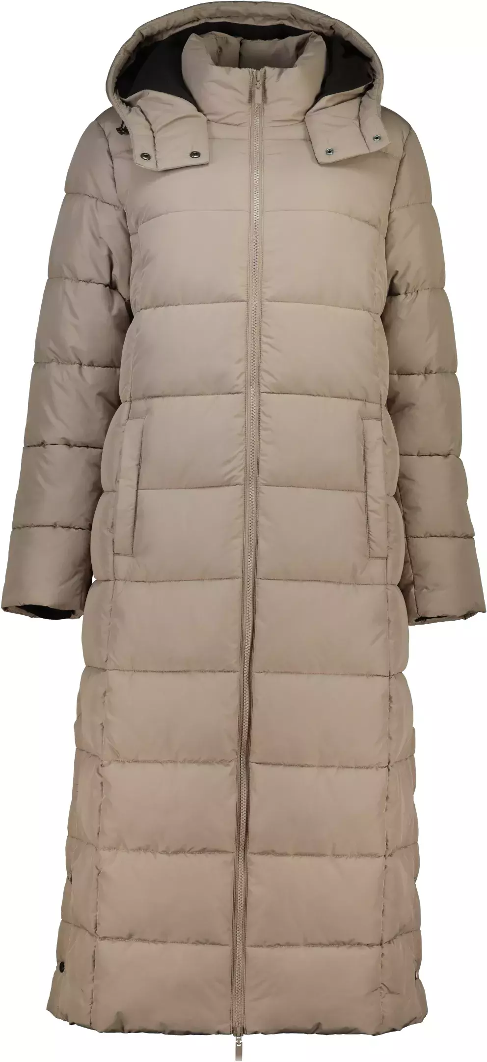 Dlouhý prošívaný kabát