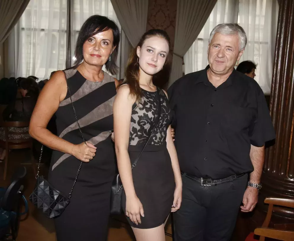 Eva a Vašek s dcerou