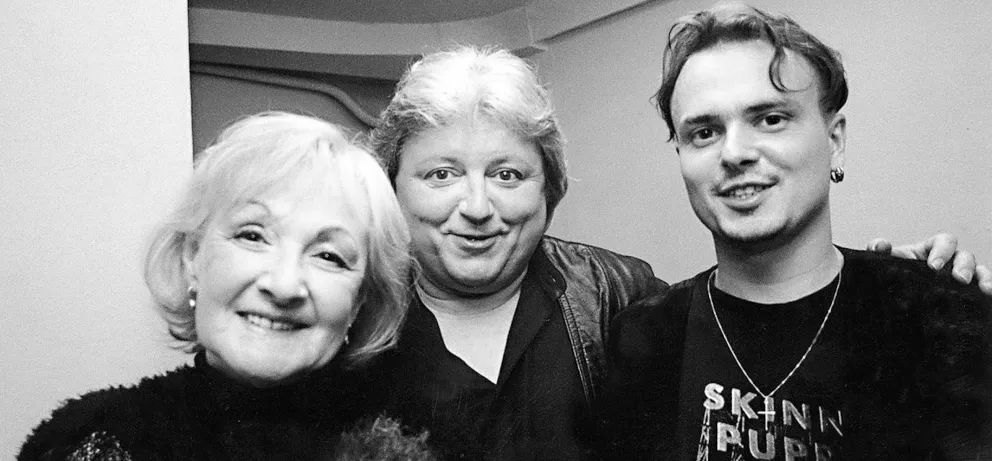 Václav Neckář s rodinou