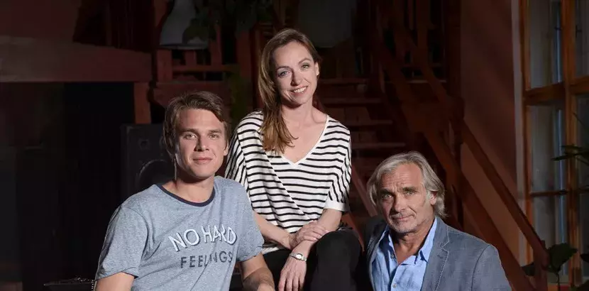 Vojta a Tatiana Dykovi s Oldřichem Kaiserem