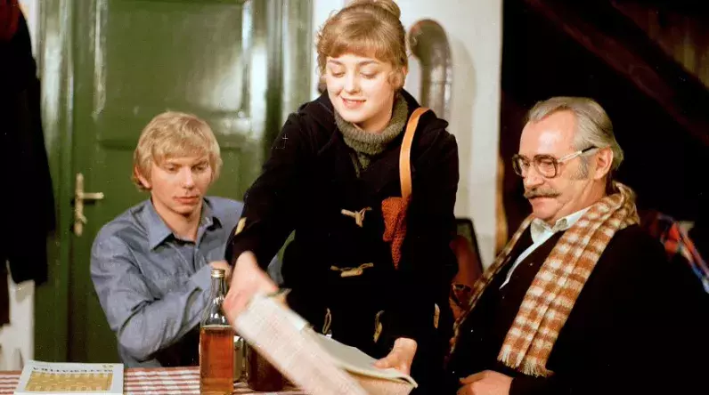 Jiří Sovák s Miroslavem Vladykou a Veronikou Žilkovou