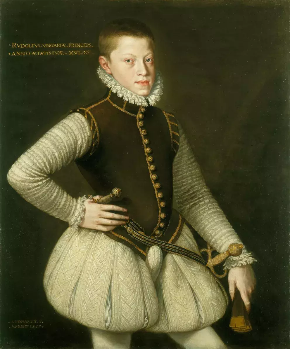 Český císař Rudolf II. v patnácti letech