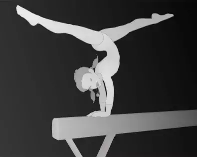 Gymnastka na kladině