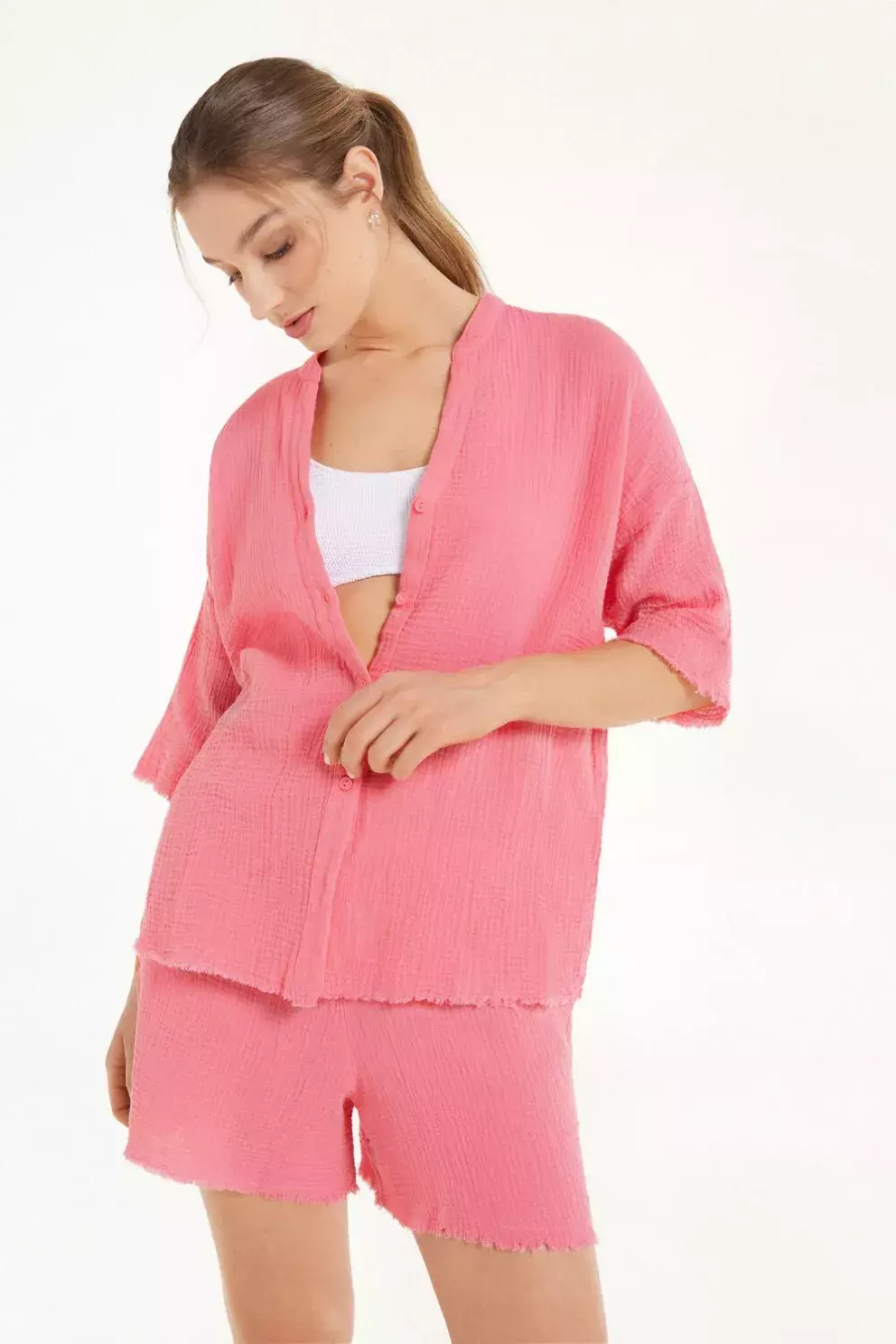 Vzdušná košile s krátkým rukávem