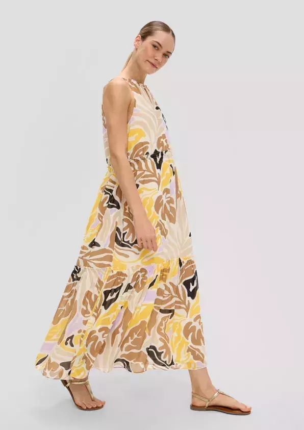 šifonové maxi šaty