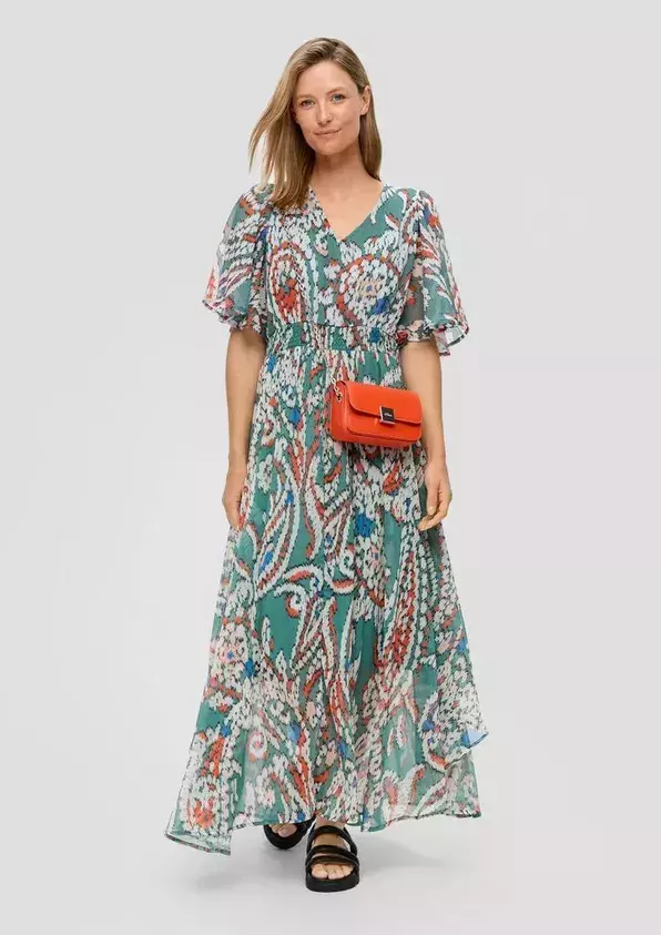 Nařasené maxi šaty 