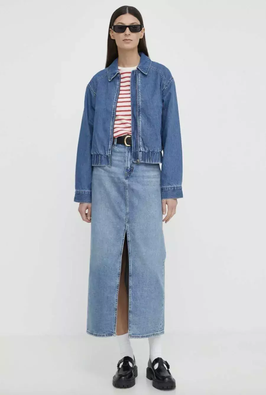 Džínová sukně Levi's, maxi