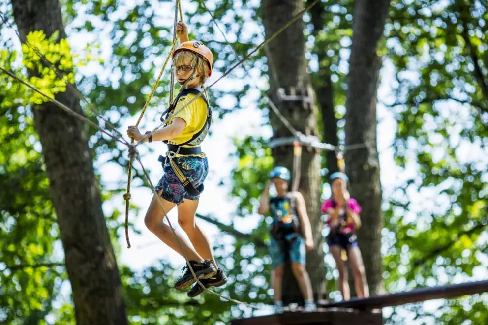 Lanový park na Moninci