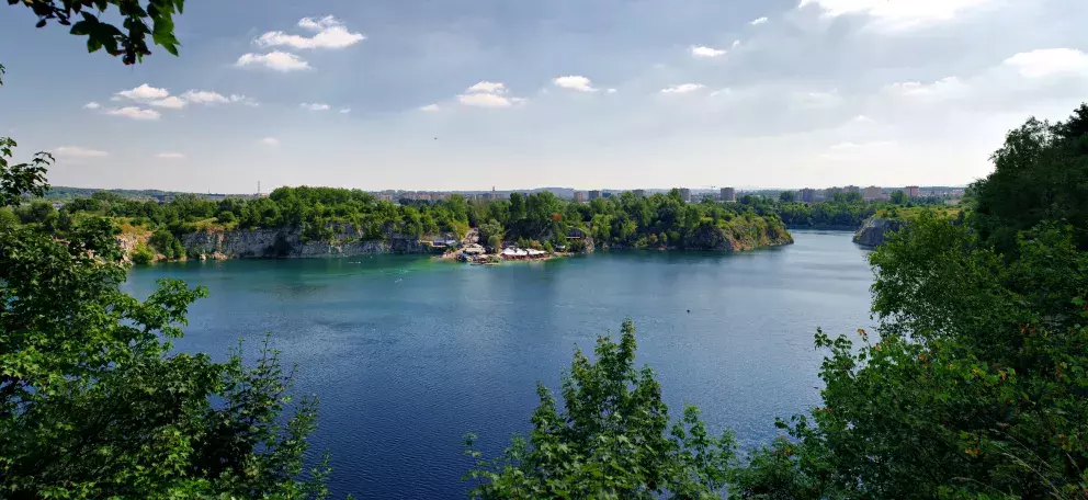 Panorama zálivu v Zakrzówku