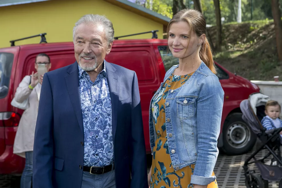 Aneta Stolzová a Karel Gott
