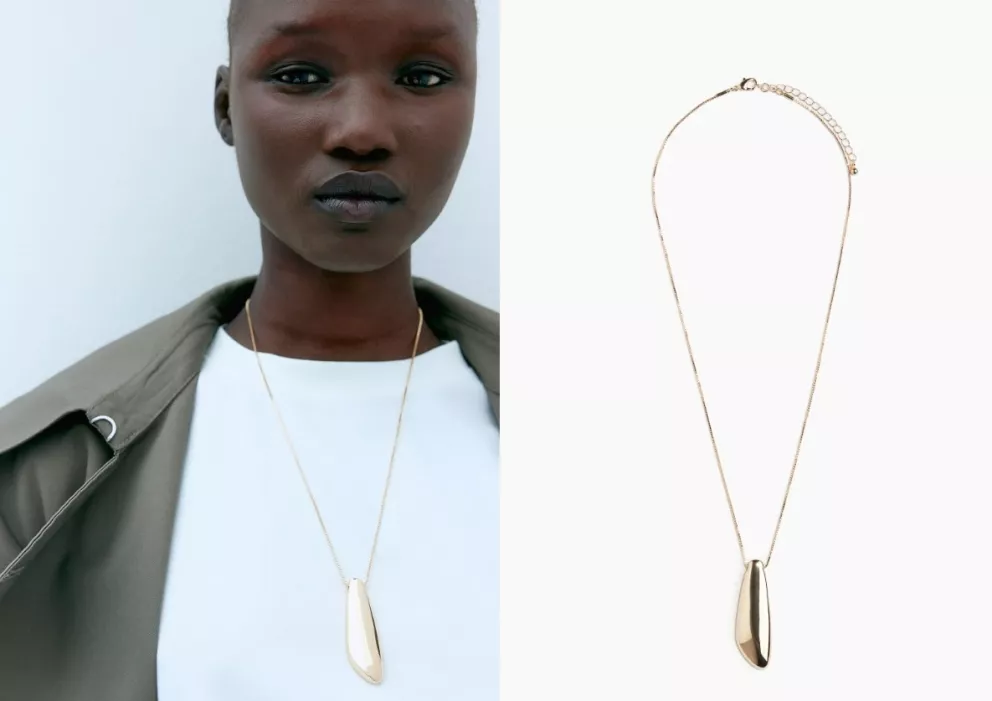 Dlouhý náhrdelník s přívěskem