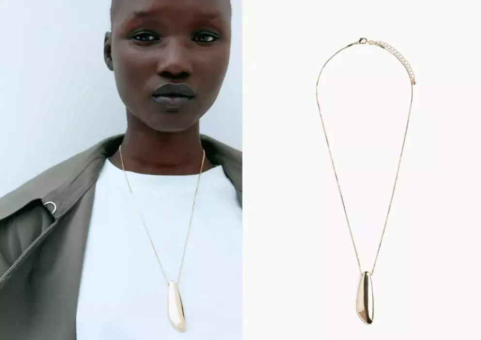 Dlouhý náhrdelník s přívěskem