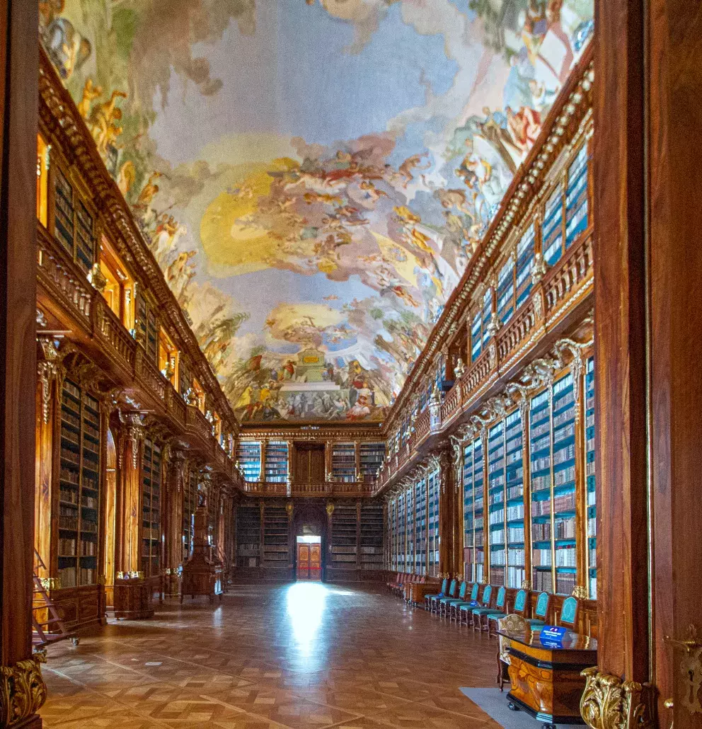 V jedné z těchto památek se nachází slavná knihovna