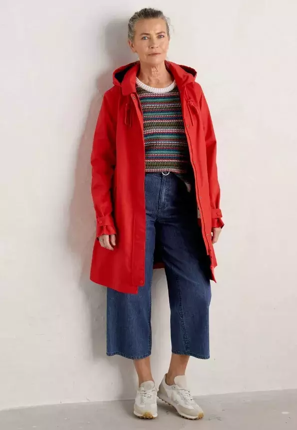 Červená parka, Seasalt Cornwall, 4 667 Kč