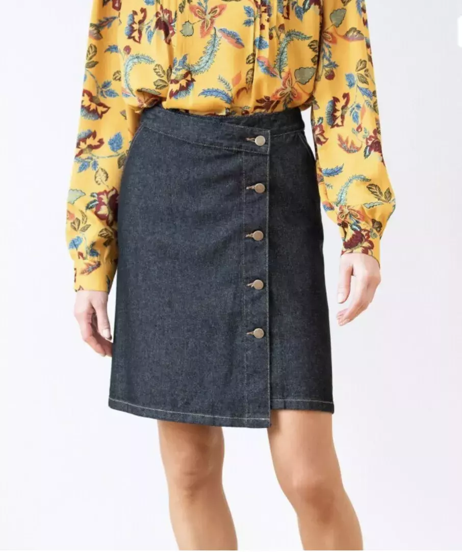 Džínová pouzdrová sukně, Blancheporte, 1170 Kč