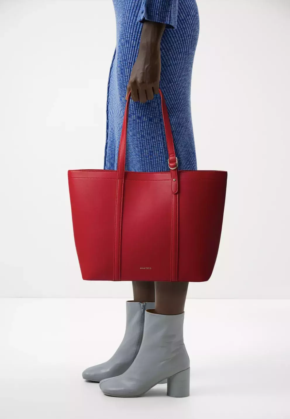 Anna Field, velká kabelka červená, Zalando, 630 Kč