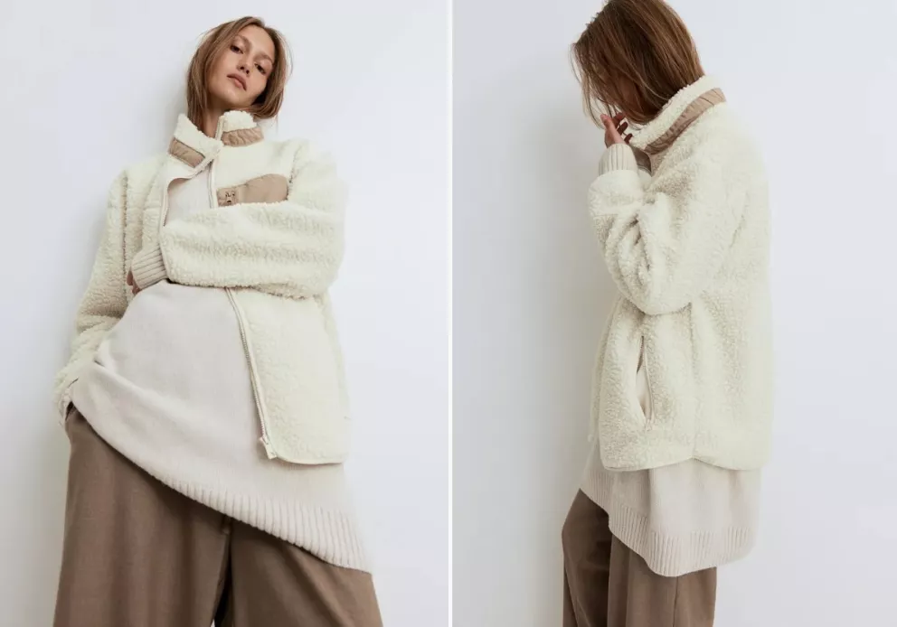 Plyšová bunda, H&M, 959 Kč