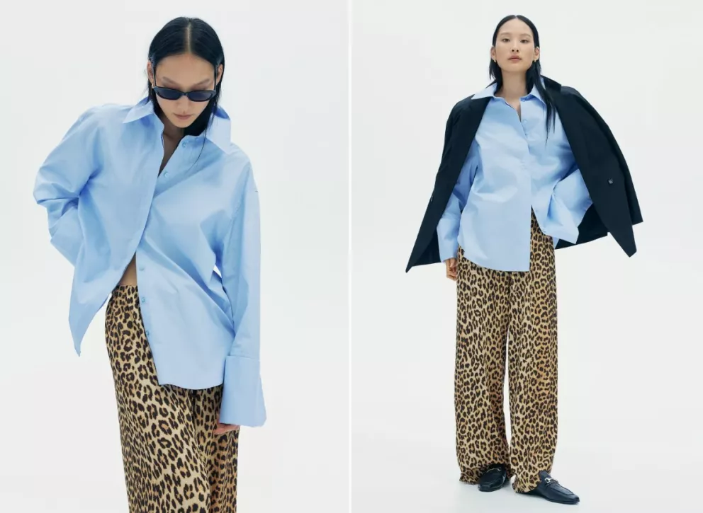 Široké natahovací kalhoty, H&M, 359 Kč