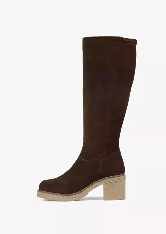 Tmavě hnědé kozačky na platformě, Bullboxer, 2 680 Kč