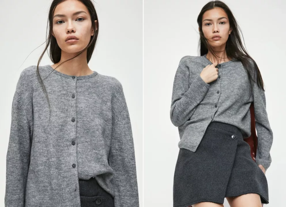 Propínací svetr Loose Fit, H&M, 549 Kč