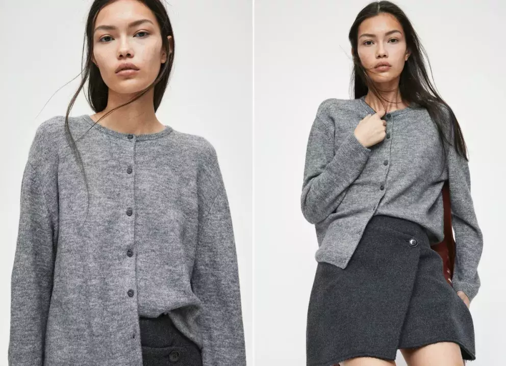 Propínací svetr Loose Fit, H&M, 549 Kč